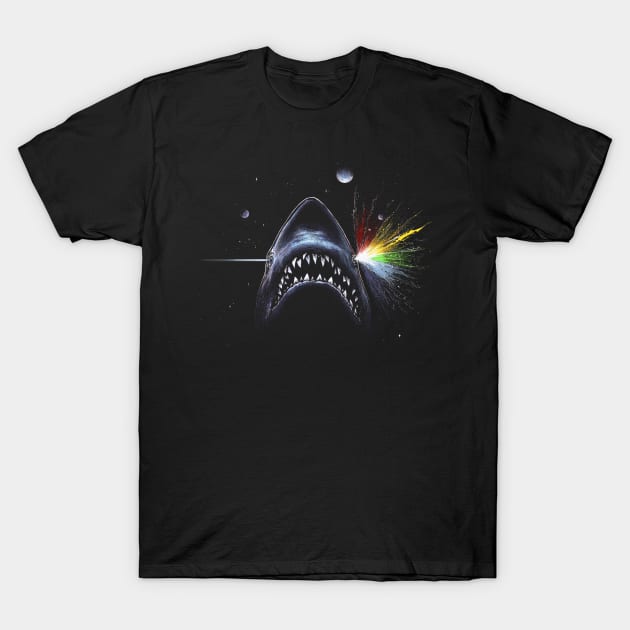 shark side of the moon T-Shirt by georgeslemercenaire